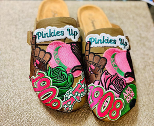 High Quality Printed Embroidered Cork Sole Arch Support Casual  Slippers