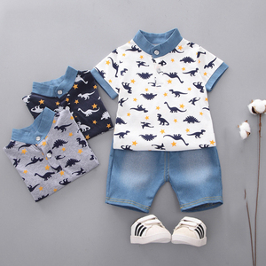 Summer Style Cotton  Print Baby Boy  Sets Children’s Clothing Sets Children’s Wear